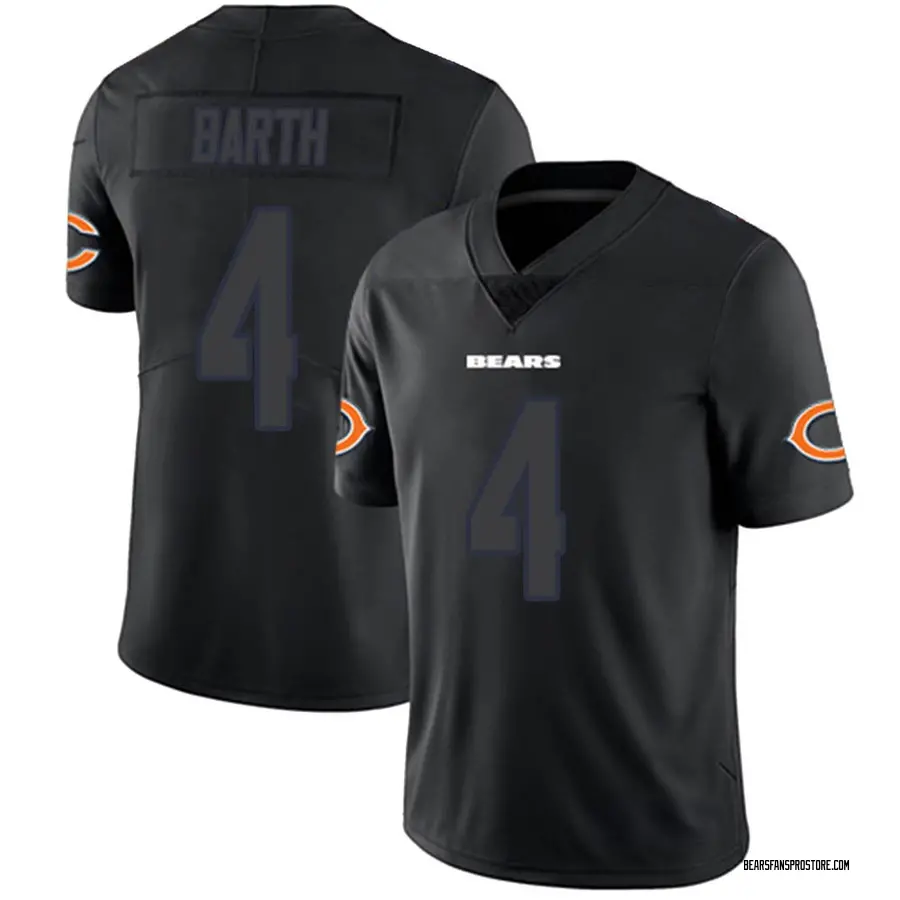 Connor Barth Chicago Bears Youth Limited Nike Jersey - Black Impact