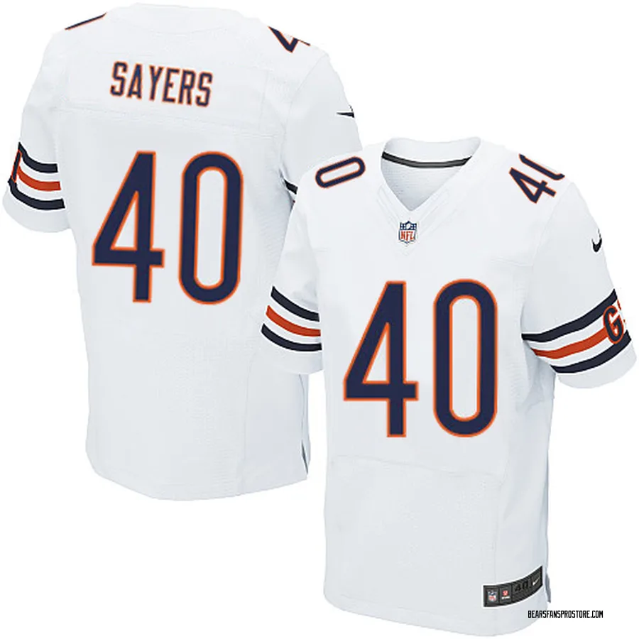 gale sayers white jersey