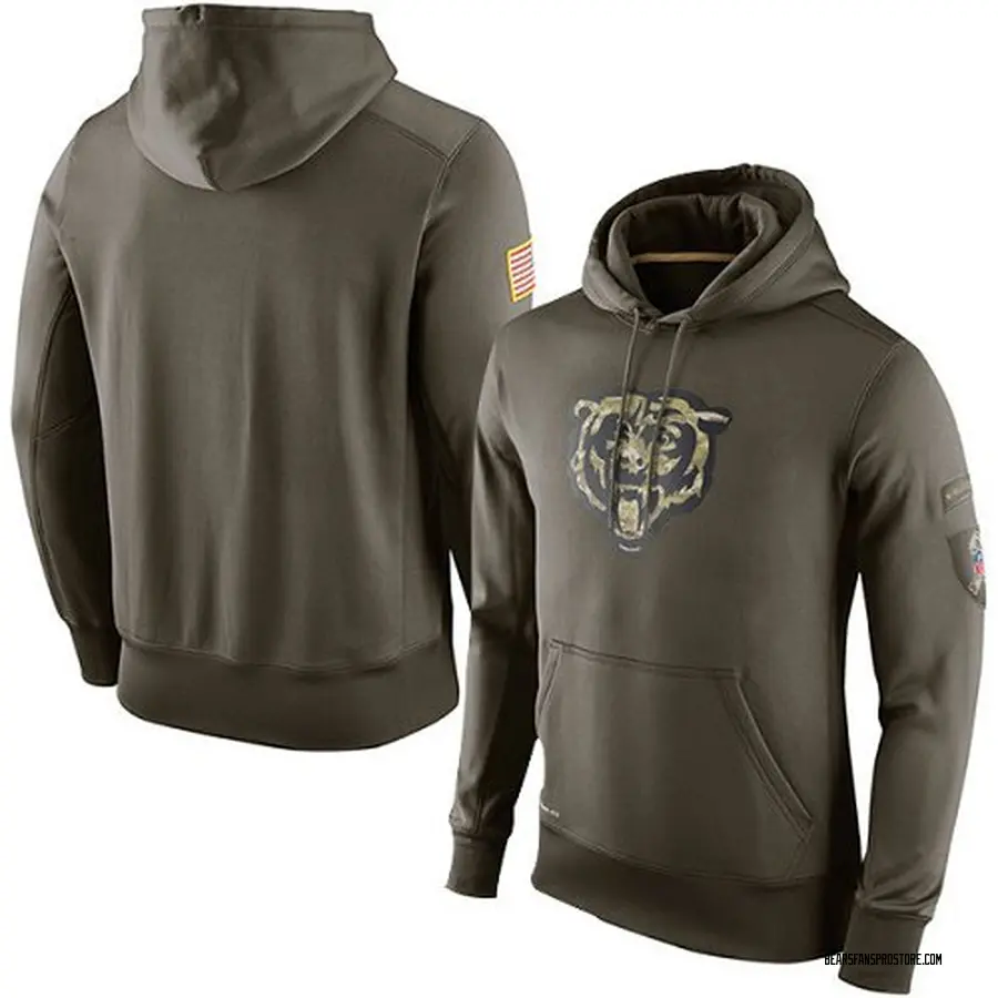 Men's Chicago Bears Olive Salute To 